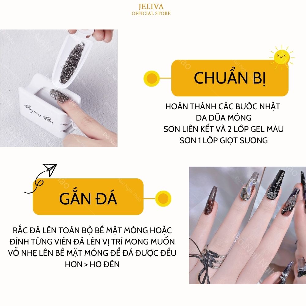 Đá rắc nail siêu sáng