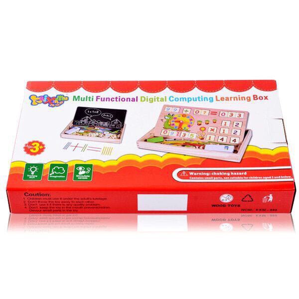 Đồ chơi gỗ Hộp que tính và số cho bé