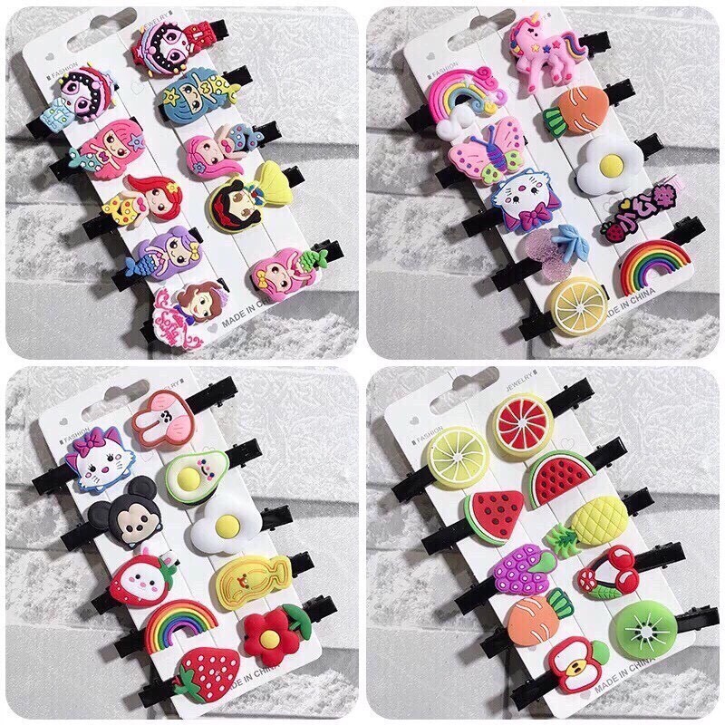 Set 10 kẹp tóc cho bé gái cực yêu