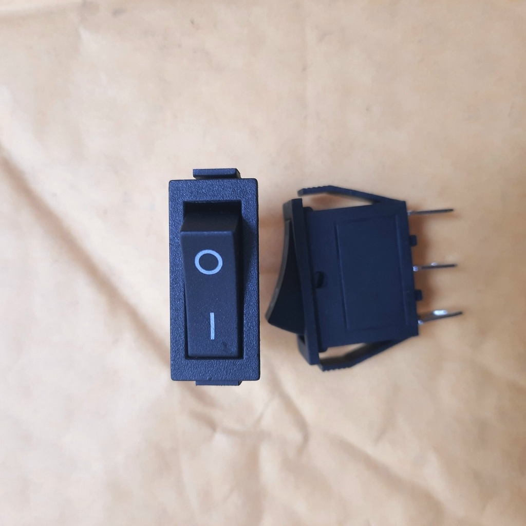 Công tắc bập bênh kcd3-101 16a/250v dùng trong ổ điện - có đèn công tắc bập bânh kcd3-101