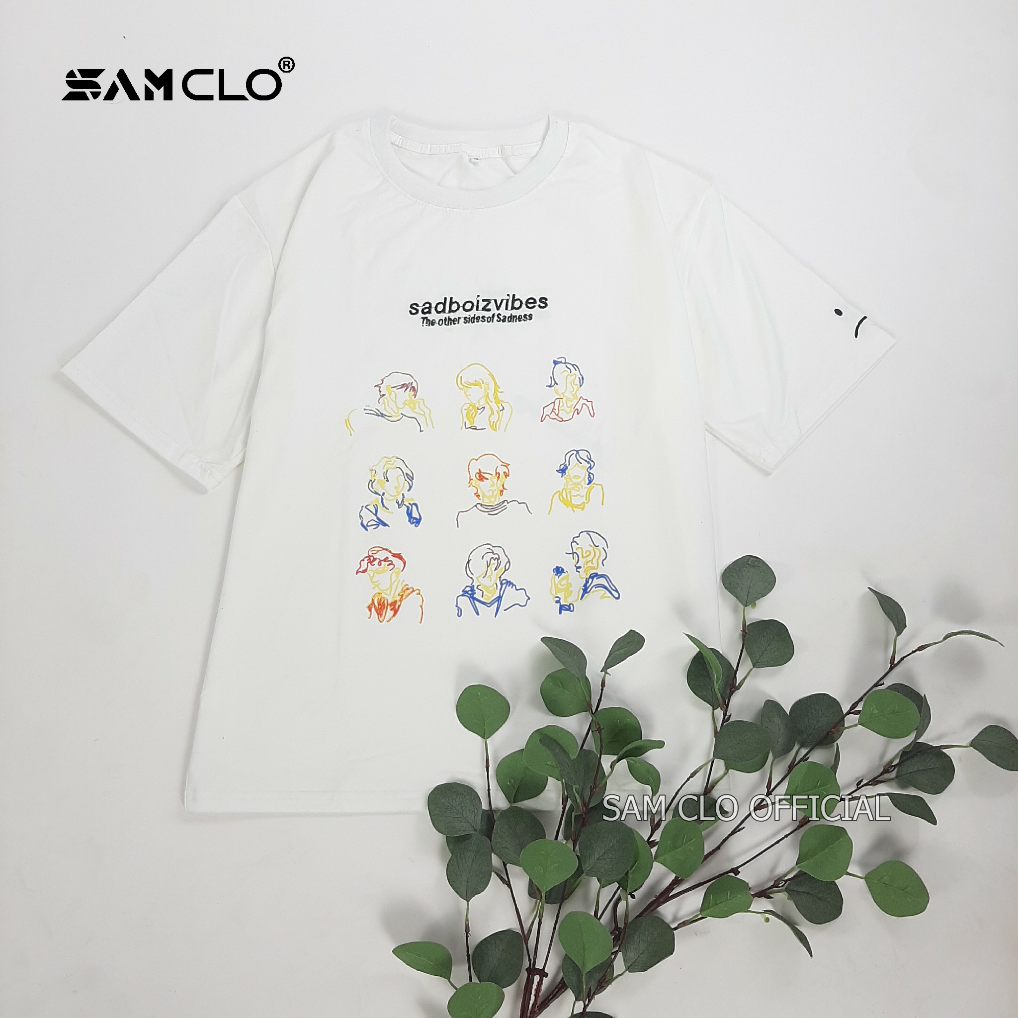 Áo thun nam nữ tay lỡ sam clo form rộng unisex, mặc cặp, nhóm sadboiz sadboizvibes toss tee - 80% cotton