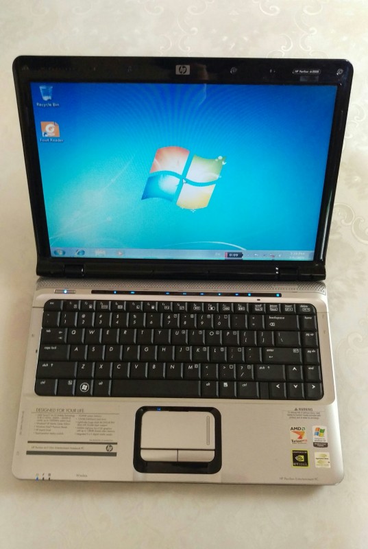 Laptop HP Pavilion DV2000 / Intel Pentium T2050 1.6Ghz / Ram 2G / HDD 80G / Tặng kèm chuột + lót chuột