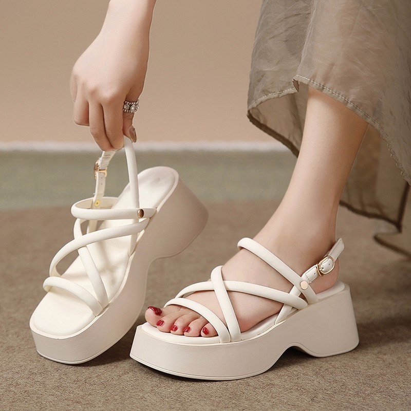 Sandal nữ đế cao 6 cm chất đẹp cực xịn BUNNY hót trend