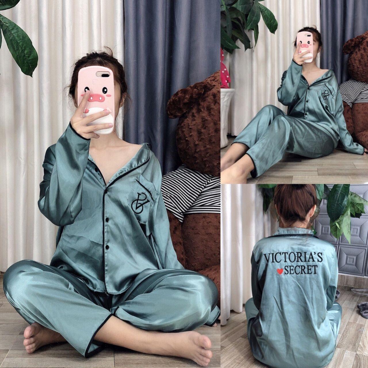 [HCM]Đồ bộ phi lụa Victorias Secret ( hàng chuẩn shop )