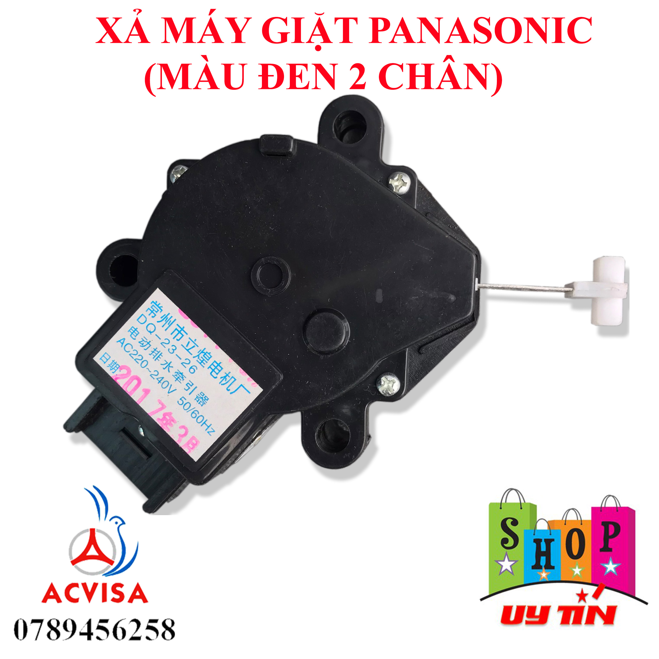 Xả Máy Giặt Panasonic Đen 2 Chân