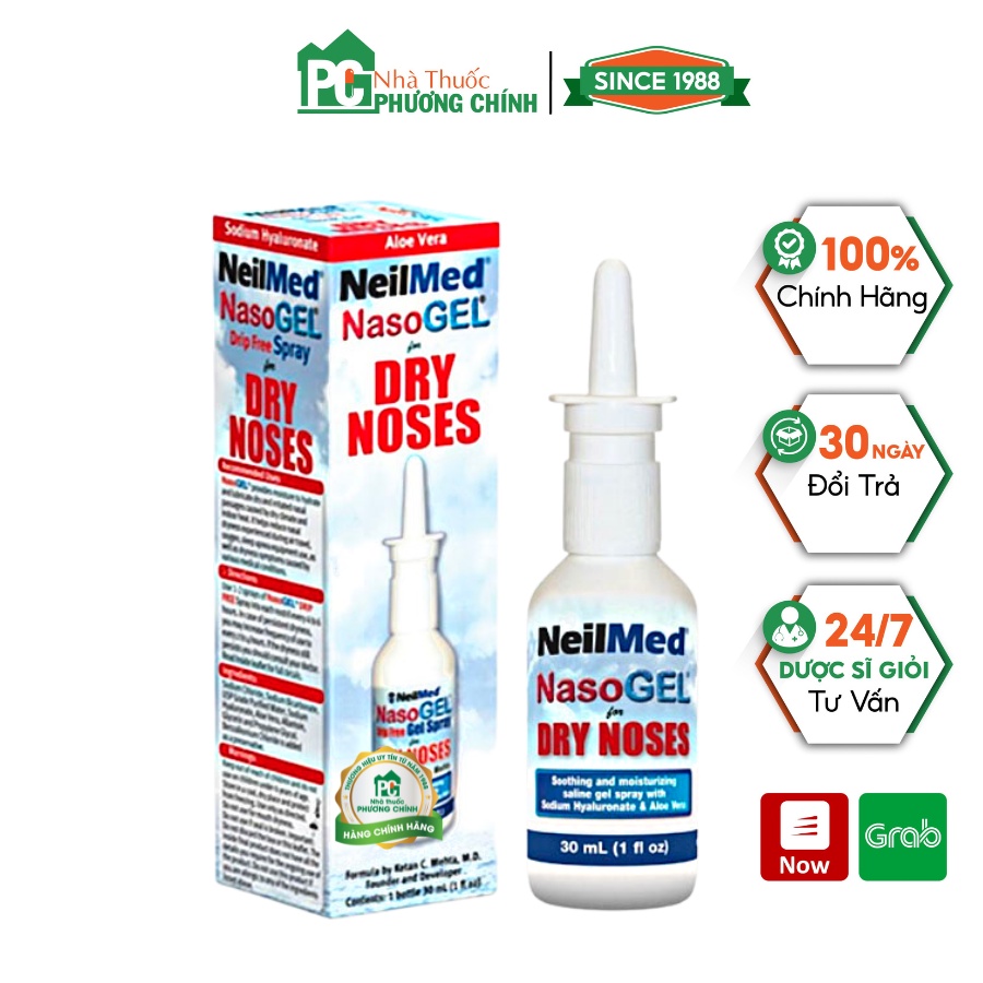 Xịt mũi neilmed nasogel for dry noses - giúp làm dịu mũi, chống khô mũi