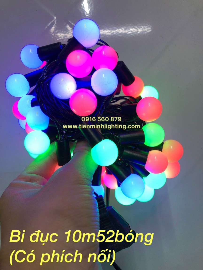 Dây đèn trang trí chớp bi bọt nước 10m
