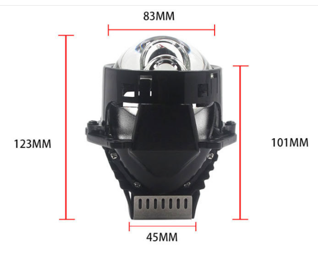 [BH 12th] BILED pha mắt ếch 3 inch 55W , trợ pha nhân led phụ