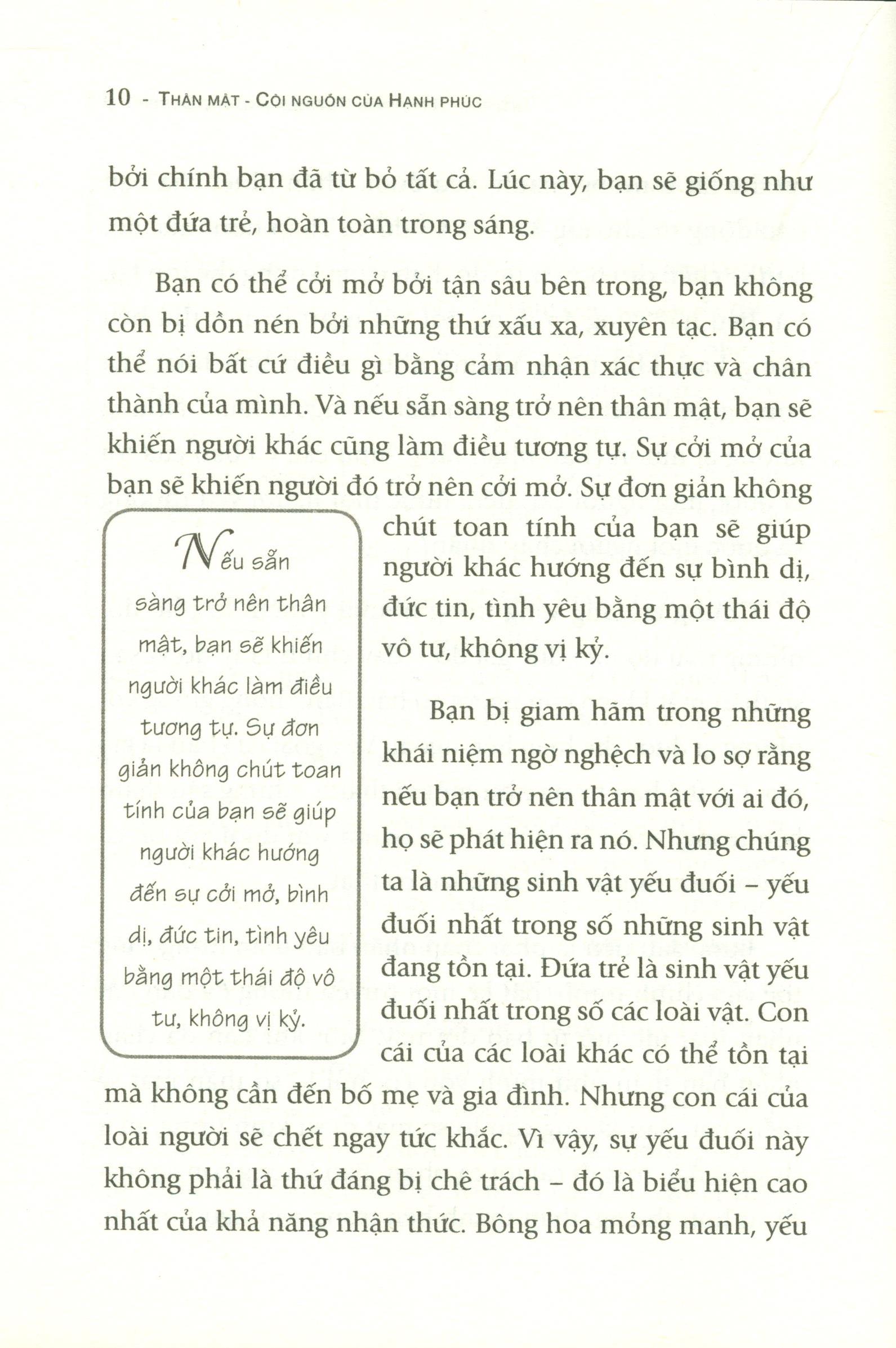 Thân Mật - Cội Nguồn Của Hạnh Phúc