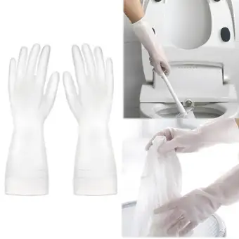 transparent rubber gloves