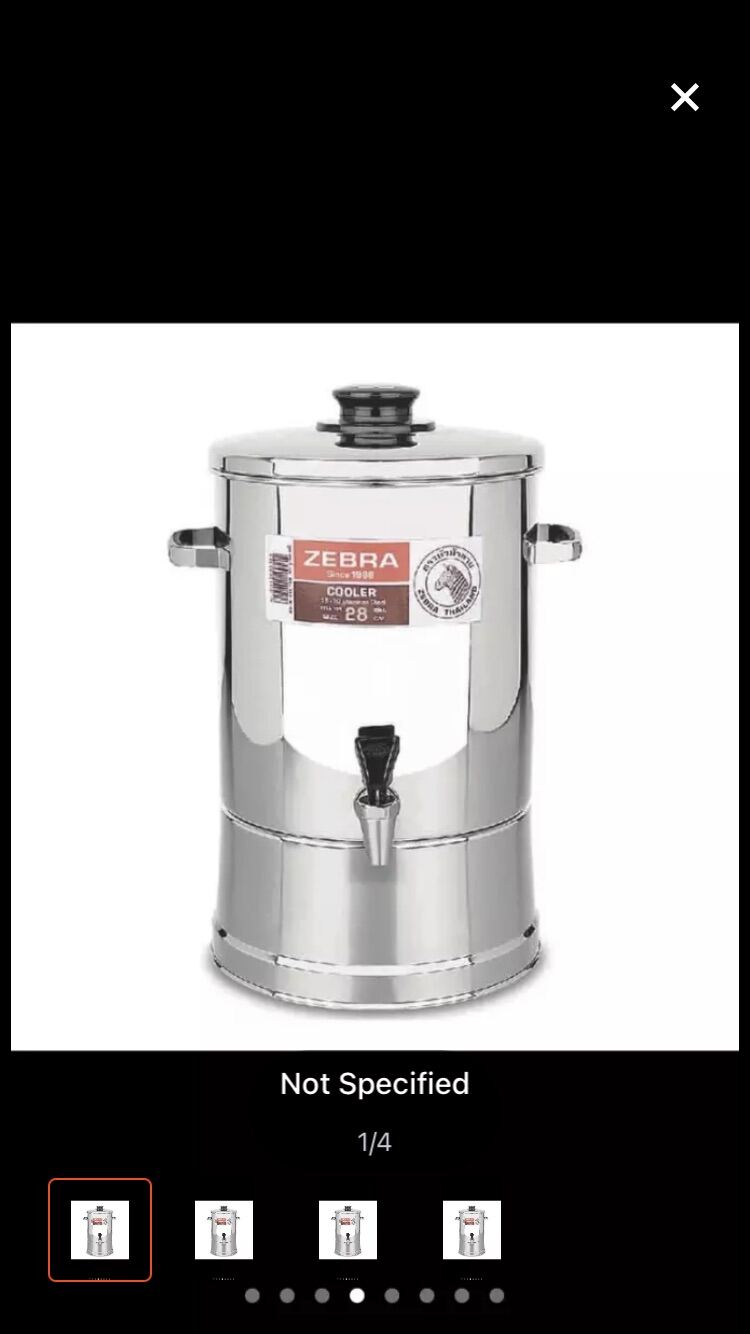 [HCM]Bình đựng nước inox 304 ZEBRA   IN -NT