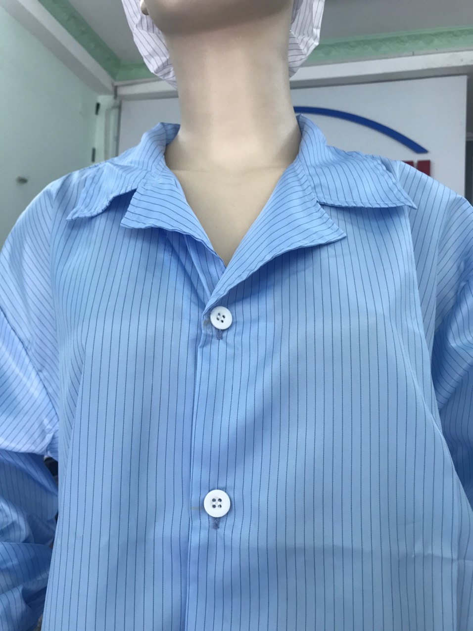 [HCM]Áo Blouse phòng sạch chống tĩnh điện tay dài