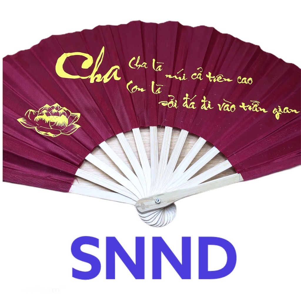 Quạt vải thư pháp cầm tay nhiều màu M2T