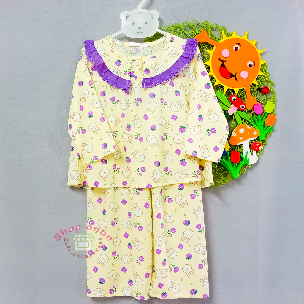 [12-13kg]Đồ bộ tole dài tay bé gái 12-13kg