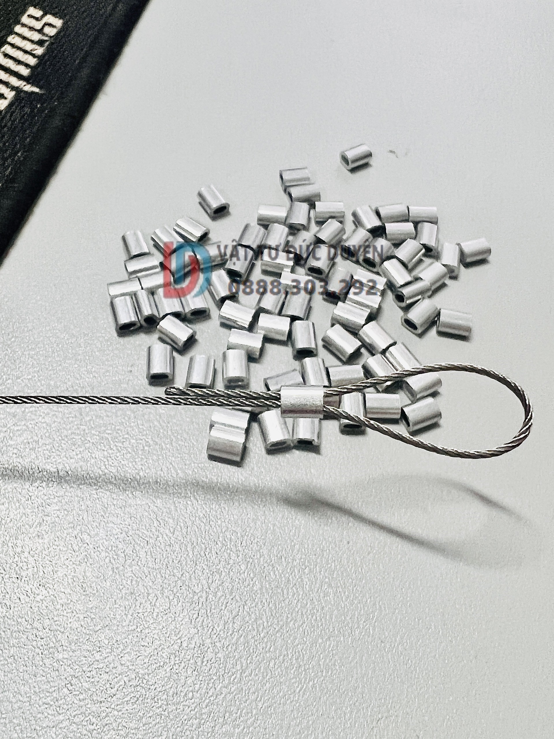 Cốt đầu nhôm khóa cáp Ø [ 1mm ]