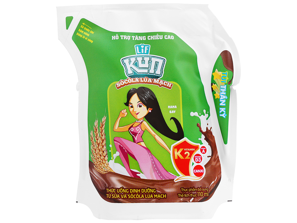Sữa KUN thùng 24 túi 110ml đủ vị