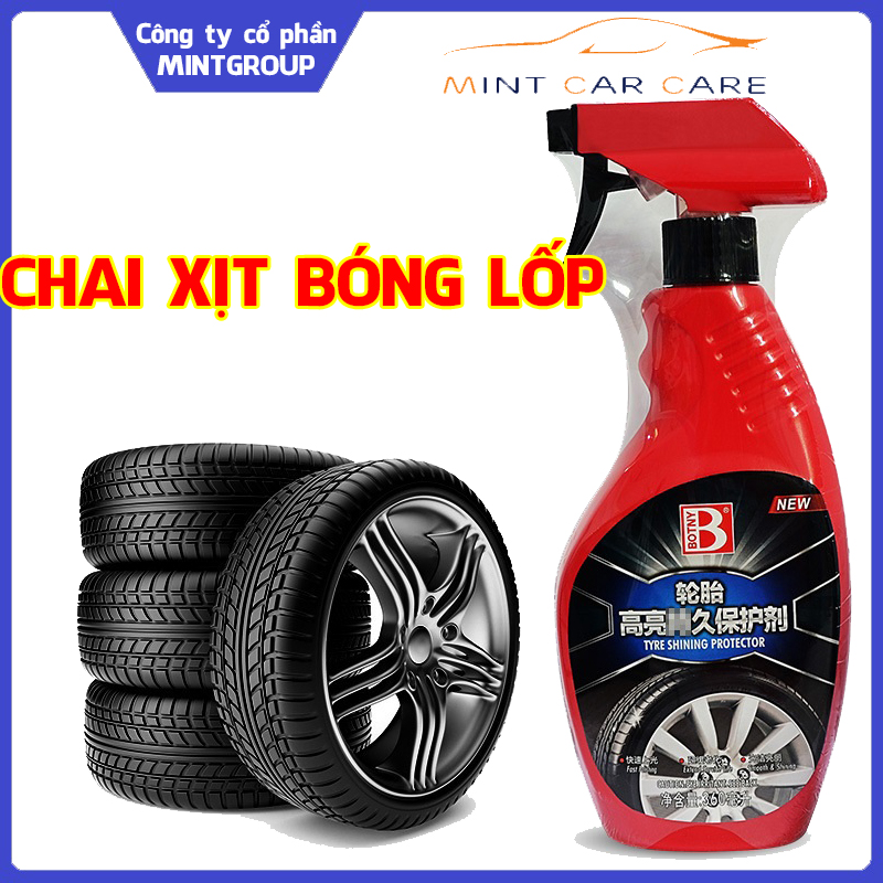 Chai xịt bóng lốp xe ô tô Botny B-1992 dung tích 360ml