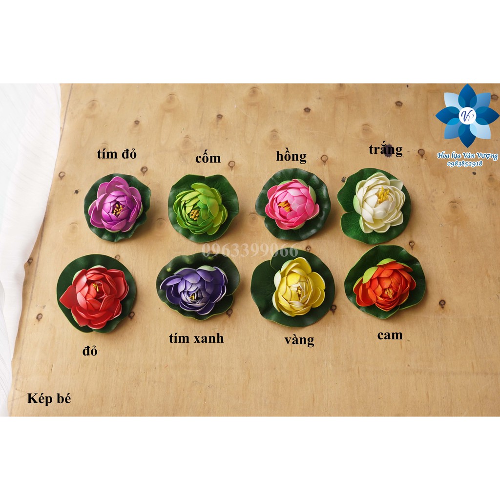 Hoa Giả 🌺FREESHIP🌺 Hoa Sen Thả Nước 10cm