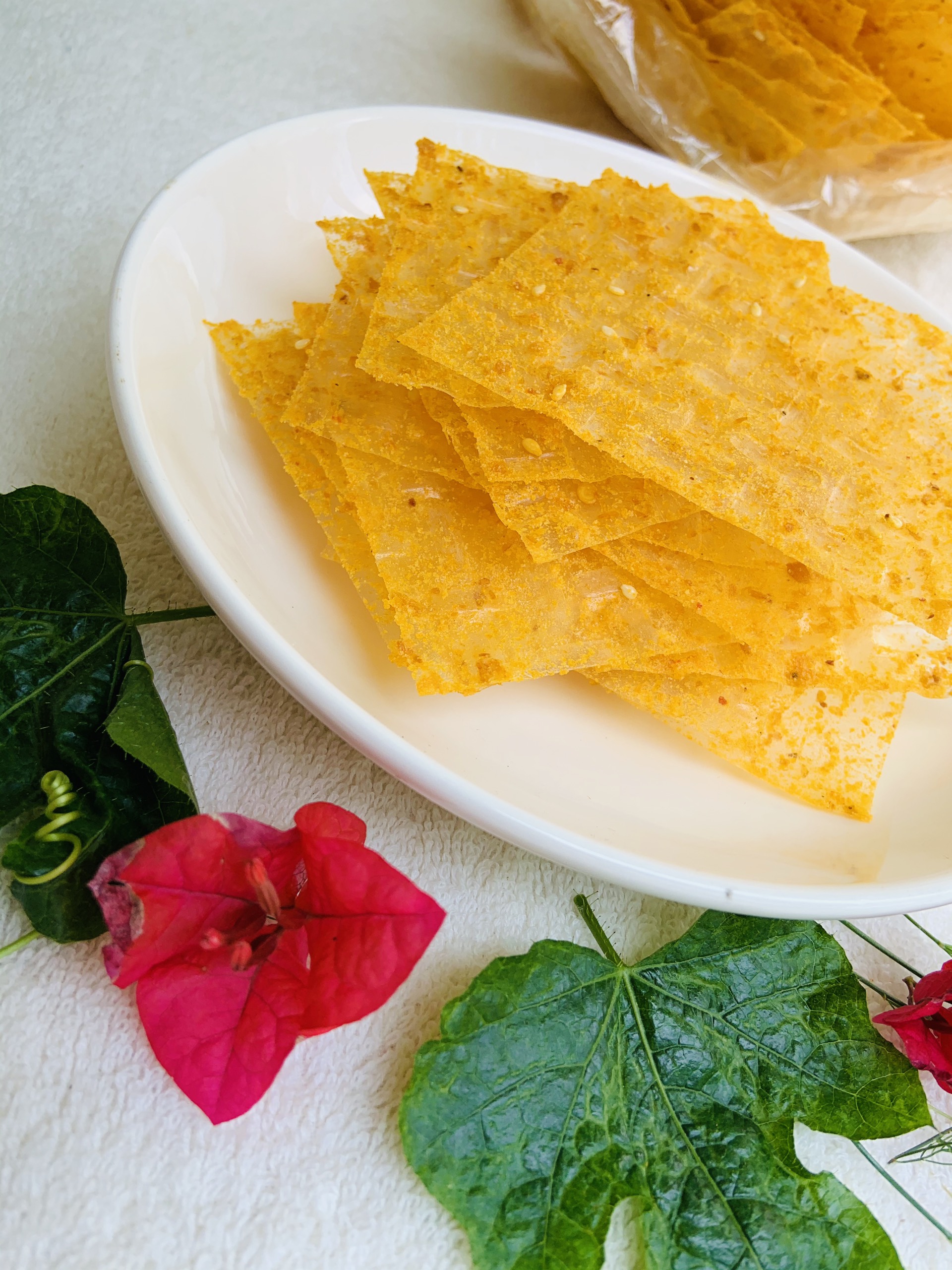 (500gr)Bánh Tráng Vuông Trộn Phô Mai