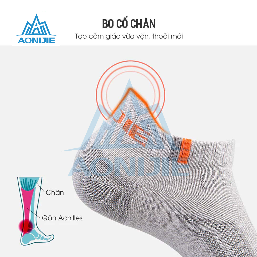 Combo 3 Đôi Tất Chạy Bộ Thể Thao Aonijie E4101