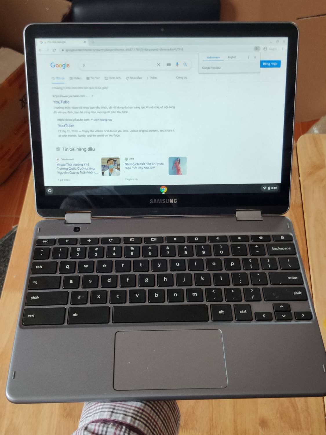 Laptop Samsung Chromebook Plus màn hình cảm ứng+bút