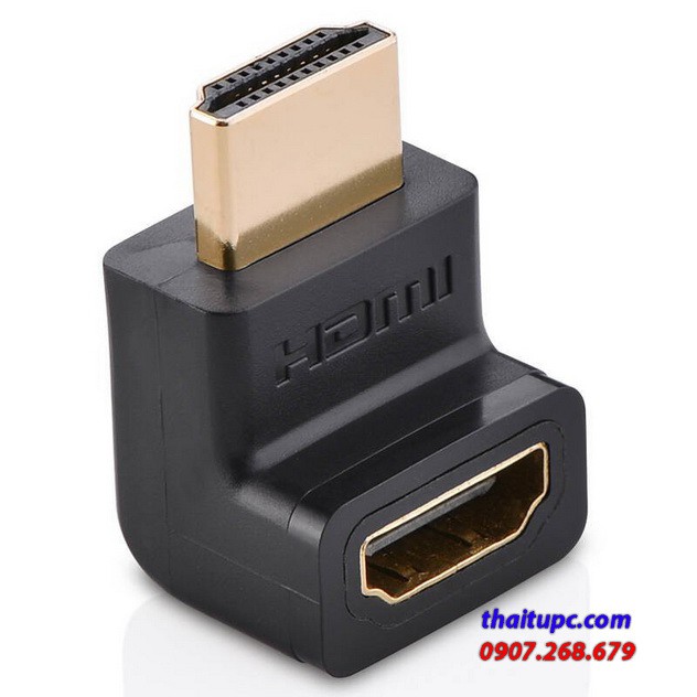 Đầu nối cổng hdmi male sang hdmi female vuông góc 90 độ - ugreen 20110 -