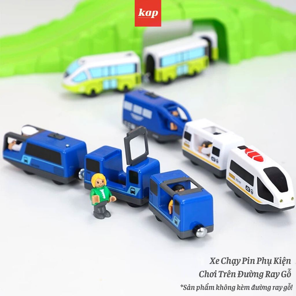 [HCM]Tàu điện xe lửa chạy pin (xe không kèm theo đường ray) - xe chơi được trên đường ray xe lửa gỗ