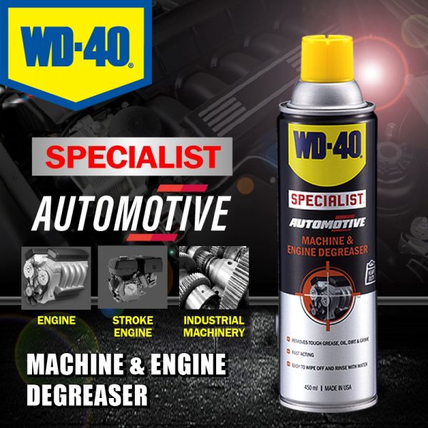 [HCM][Vệ sinh máy] Chai Xịt Vệ Sinh Dầu Mỡ WD40 Machine & Engine Degreaser 450ml Mỹ