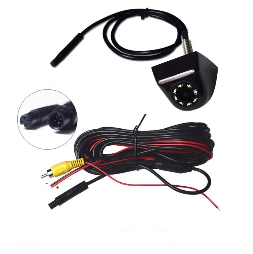 Camera lùi 8 đèn led vỏ mạ crom dùng cho màn DVD,LCD,android