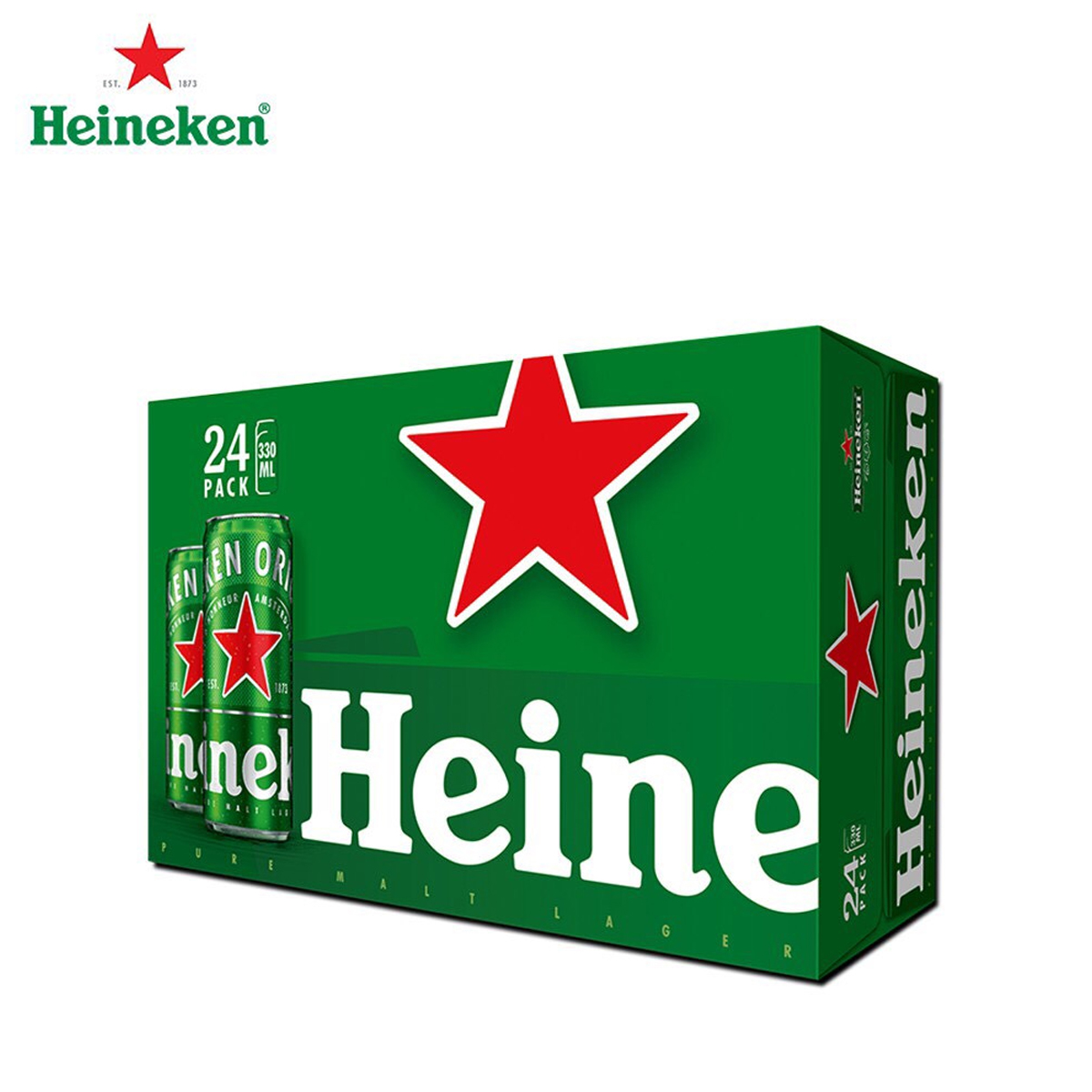 THÙNG 24 LON BIA HEINEKEN 330ML