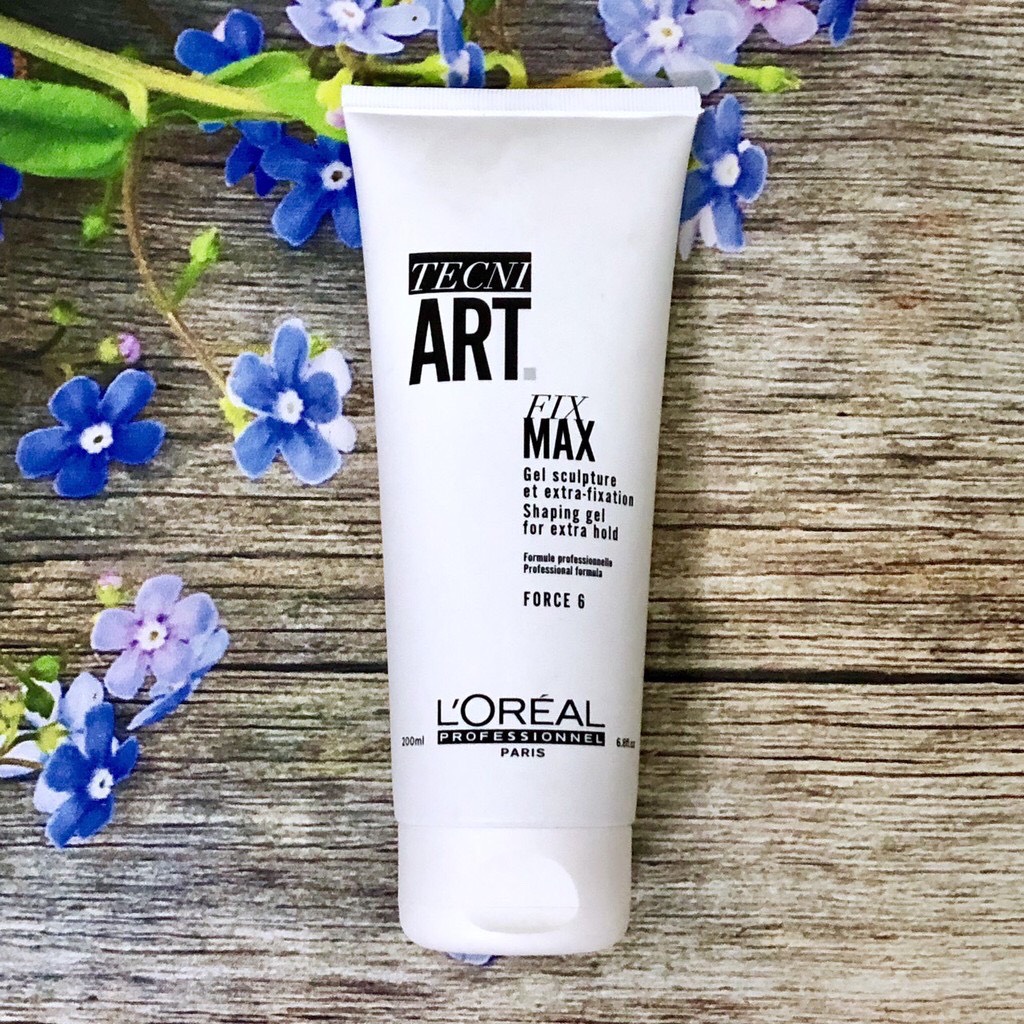 [LOREAL CHÍNH HÃNG] GEL ĐỊNH HÌNH SIÊU CỨNG L'OREAL TECNI ART FIX MAX FORCE 6 EXTRA HOLD 200ML