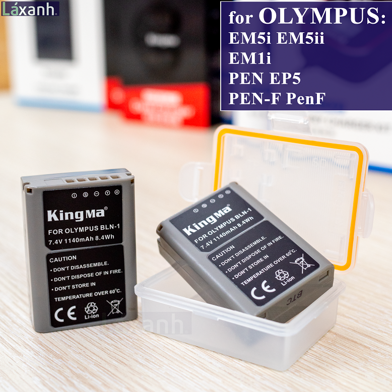 Olympus BLN1 | PIN và SẠC MÁY ẢNH KINGMA OLYMPUS BLN1 BLN-1 BCN1 BCN-1 cho EM5i EM5ii EM1 EP5 Pen F