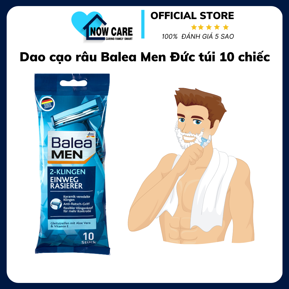 Dao cạo râu Balea Men Đức túi 10 chiếc