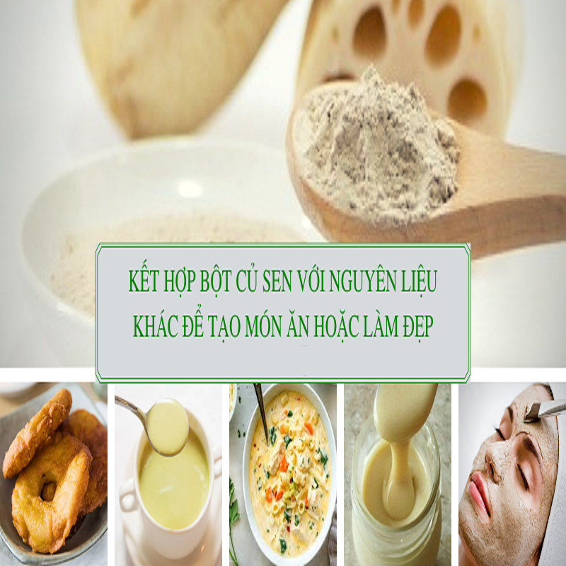 Bột Củ Sen Nguyên Chất 200g - Thảo Dược Tấn Phát