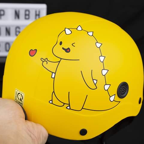 nón bảo hiểm khủng long có lỗ thông gió cool ngầu