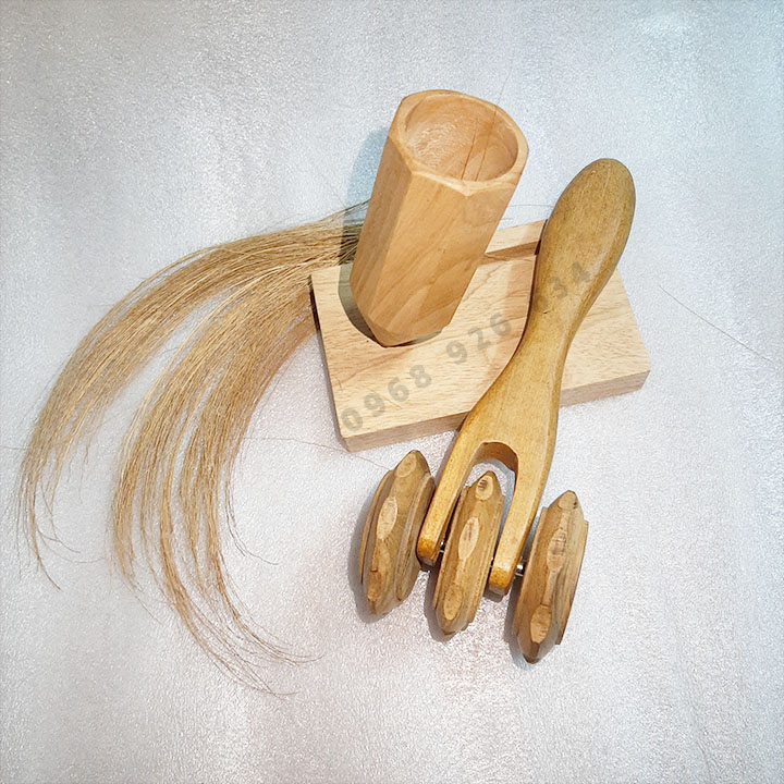 Cây lăn massage toàn thân 3 bánh