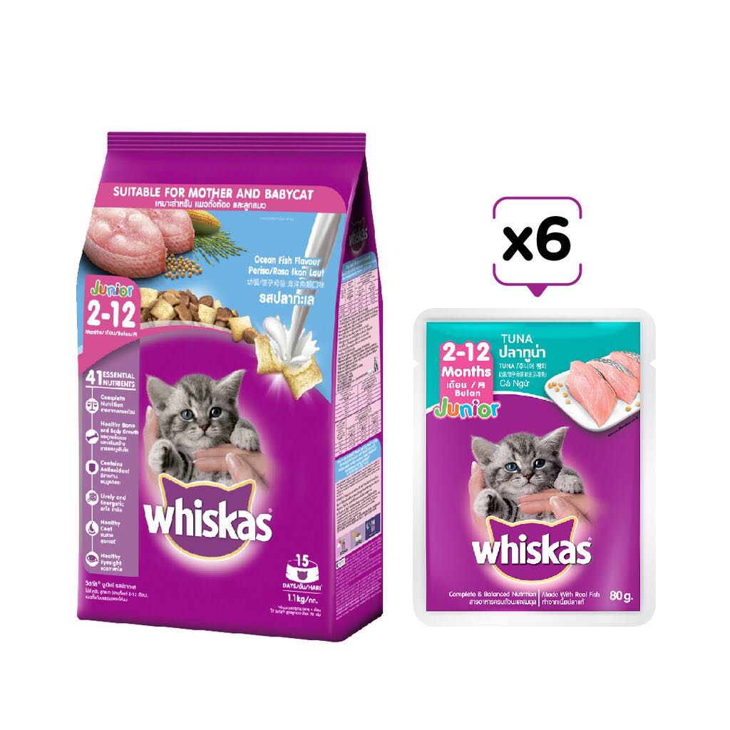 [HN,HCM] COMBO 10 gói WHISKAS thức ăn cho mèo 400G