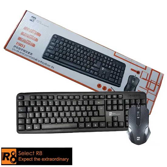 Combo phím dây chuột r8 1901