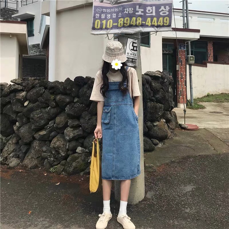 YẾM VÁY JEAN NỮ FROM DÀI CHẤT BÒ MẪU MỚI Binstore94 BT663