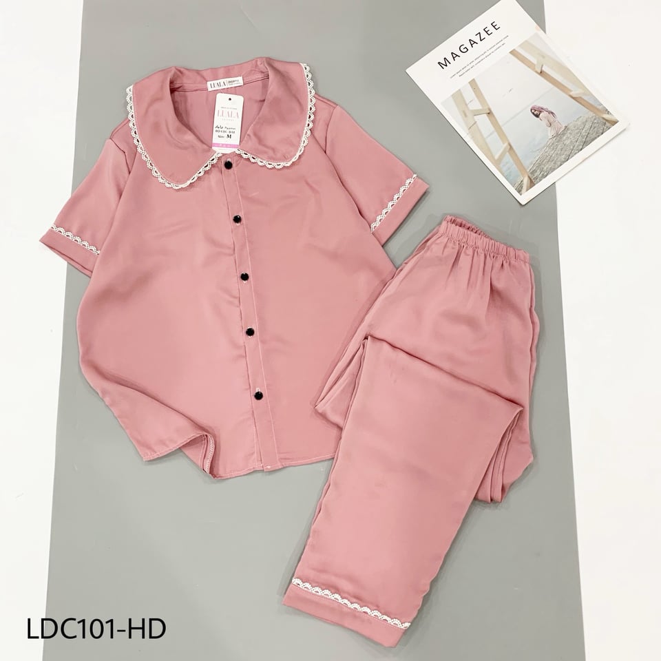ĐỒ BỘ Pijama LỤA SATIN VIỀN REN CAO CẤP NỮ