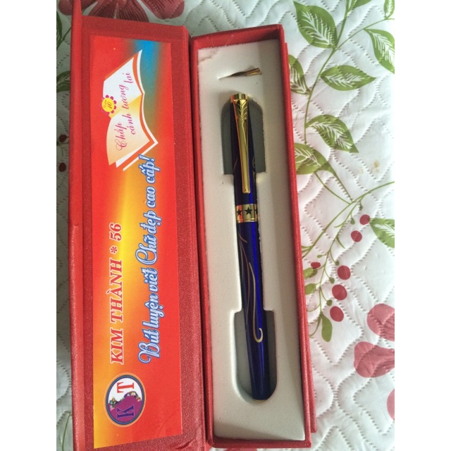 Bút Máy Luyện Chữ Đẹp Kim Thành 56, Nét Thanh, Nét Đậm, Kèm hộp đựng, cam kết chính hãng