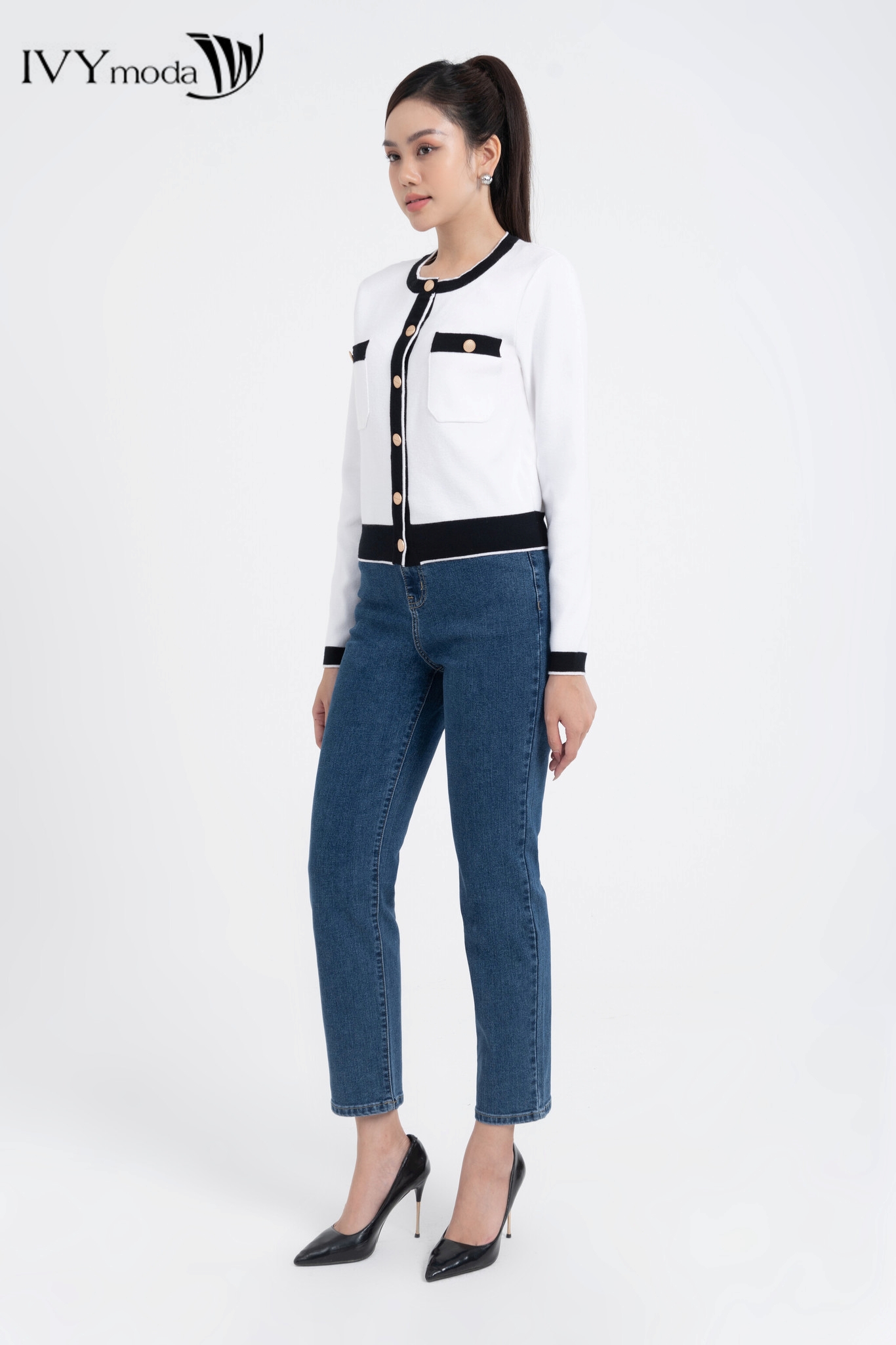 Quần jeans dáng skinny   IVY moda MS 25M7824