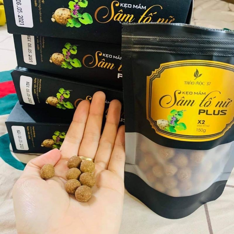 [Chính hãng] Kẹo mầm sâm tố nữ plus thảo mộc 37