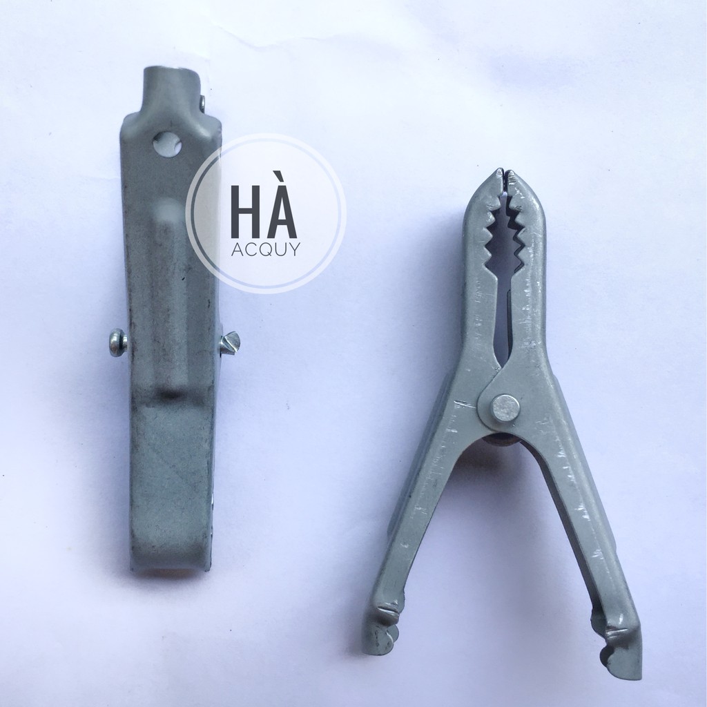 10 Pairs of Gray Battery Clips Lk 30A - 7cm
