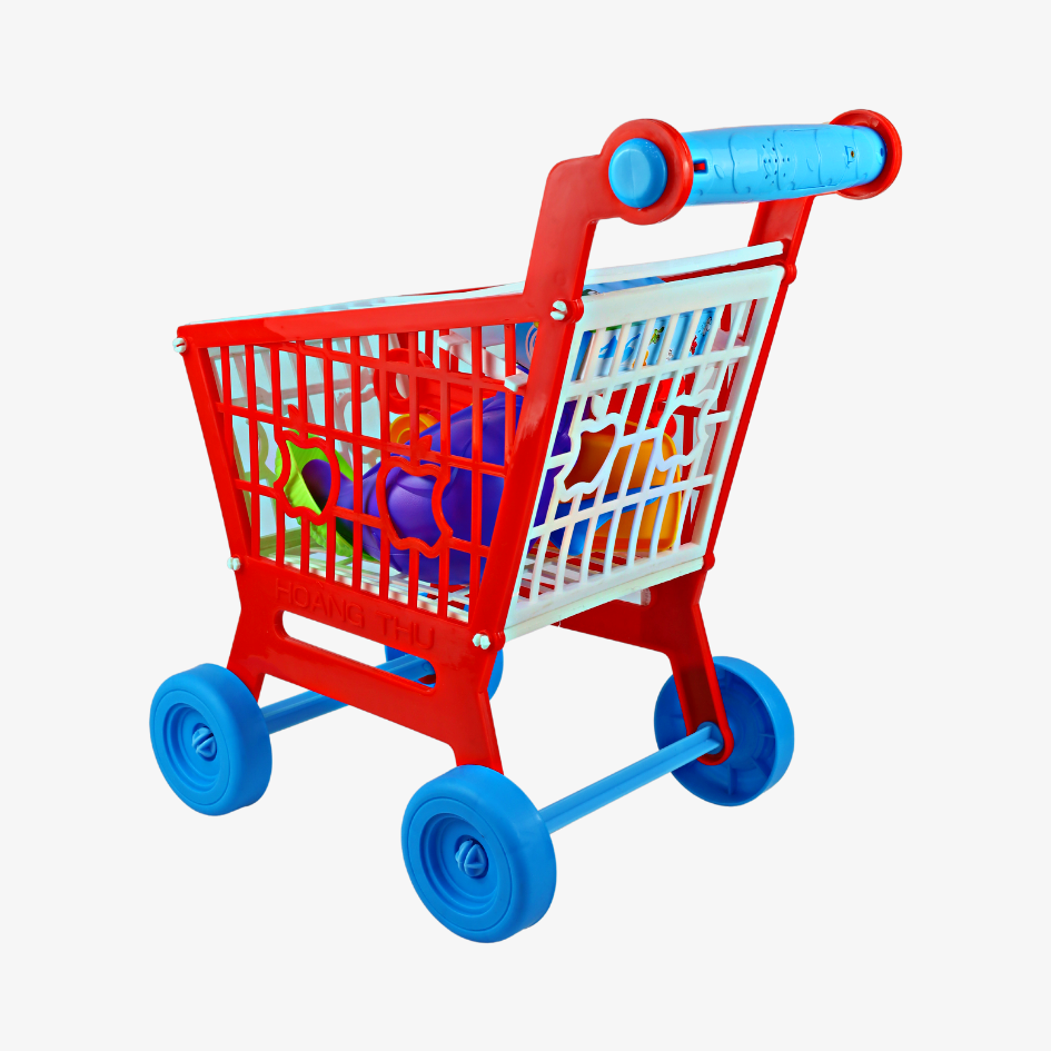 Đồ chơi xe đẩy siêu thị cho bé (có nhạc, kèm bộ đồ chơi) HT7658