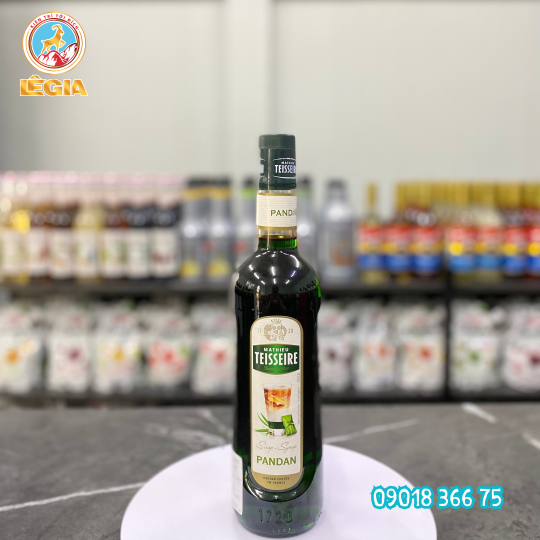 Sirup teisseire lá dứa pandan 700ml siêu ngon