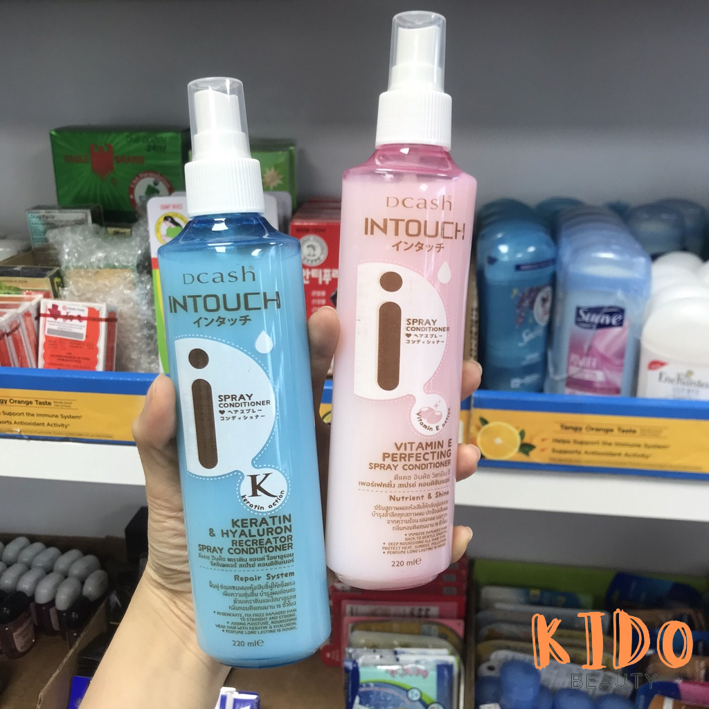 DCASH INTOUCH Keratin & Hyaluron | Vitamin E Perfecting | Defender Leave On 220ml