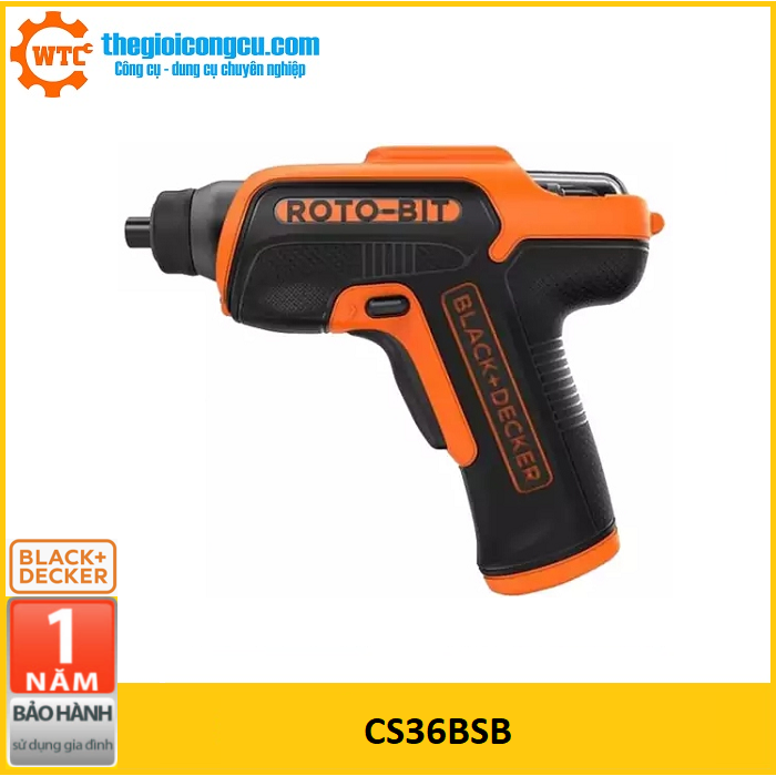 Máy vặn vít dùng pin black&deker cs36bsb