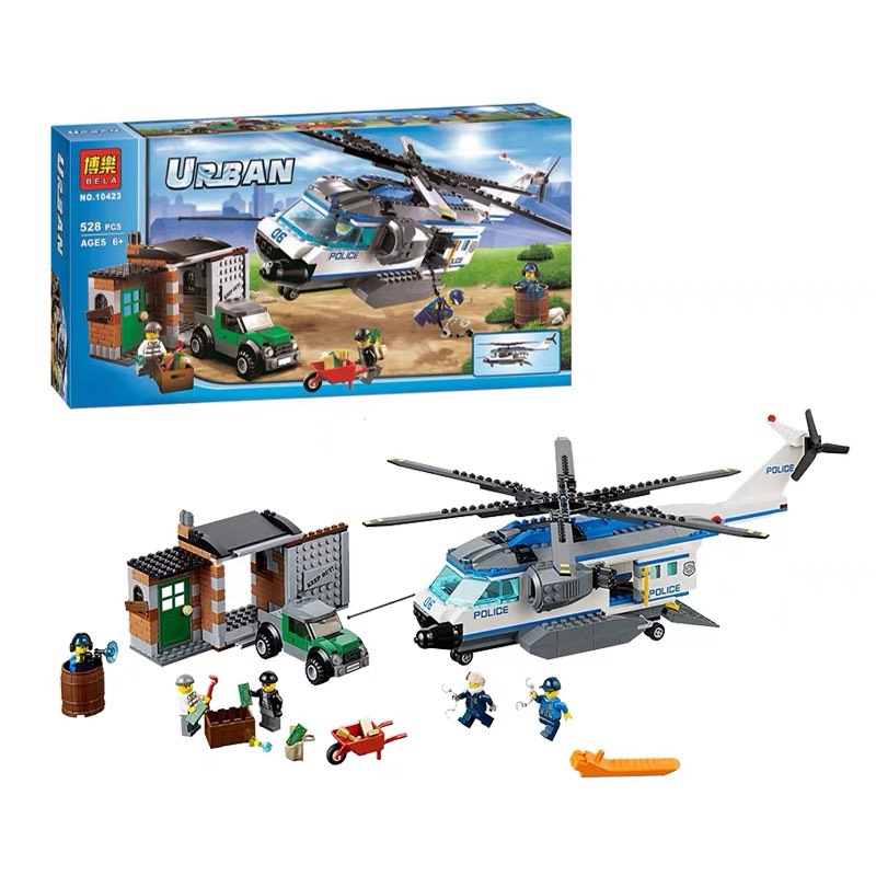 Đồ chơi lắp ráp lego City máy bay cảnh sát 528 chi tiết - 10423