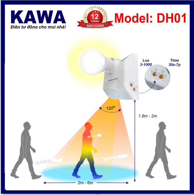 ĐUI ĐÈN CẢM ỨNG HỒNG NGOẠI DH01